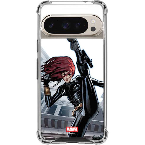 Marvel Black Widow High Kick Google Pixel 9/9 Pro Clear Case